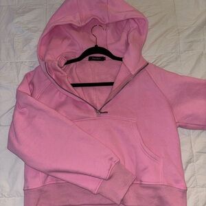 Automet Women's Pink Hoodie Sweater